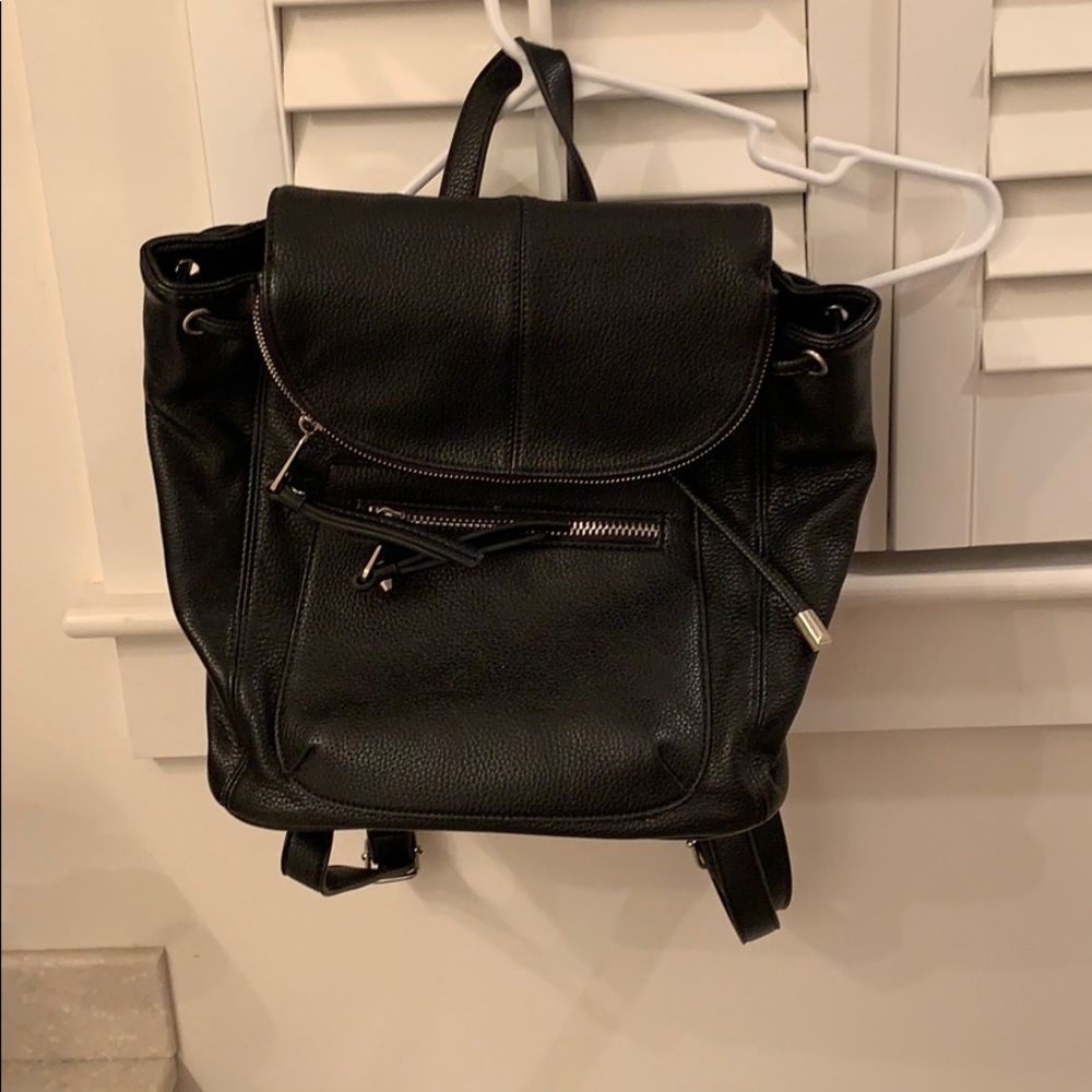 Leather backpack